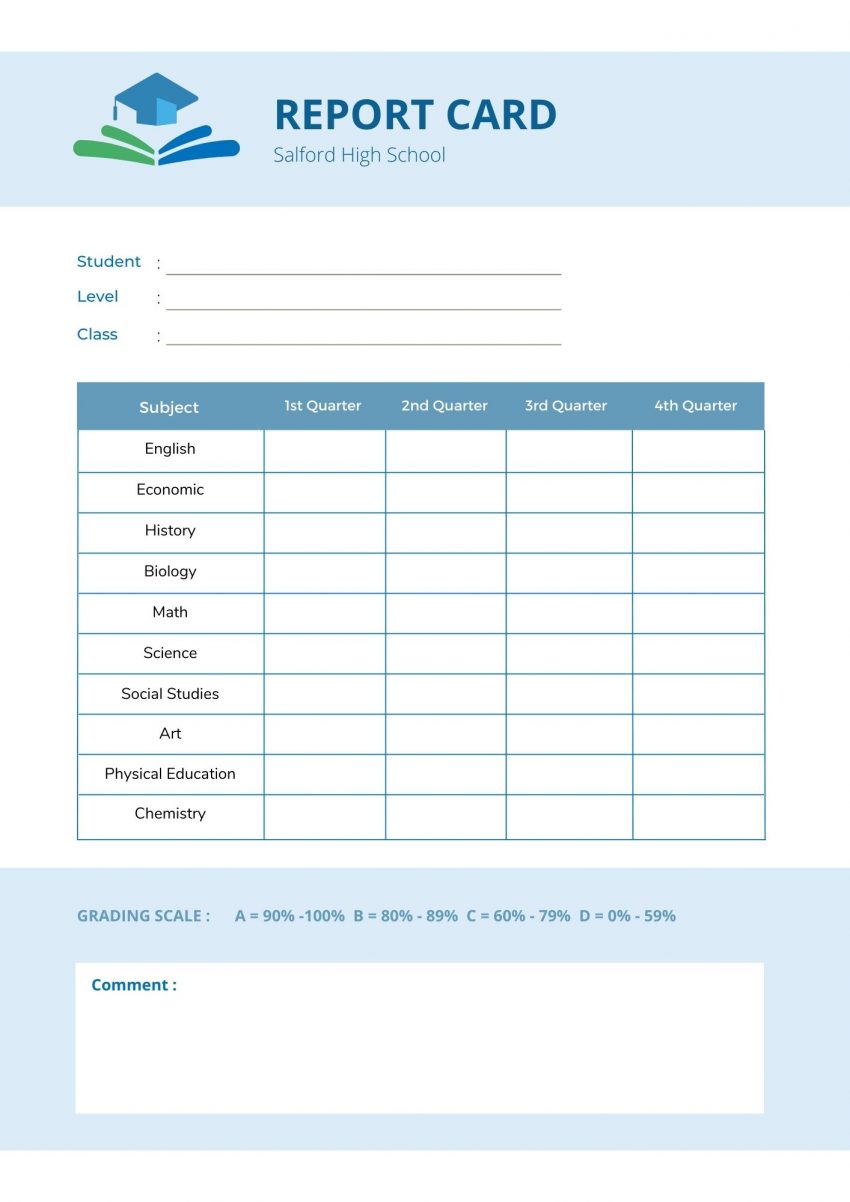 report card comments